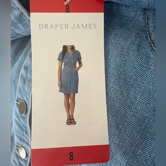 New Draper James Women's blue Denim Dress 6 8 12 16 - Picture 5 of 16